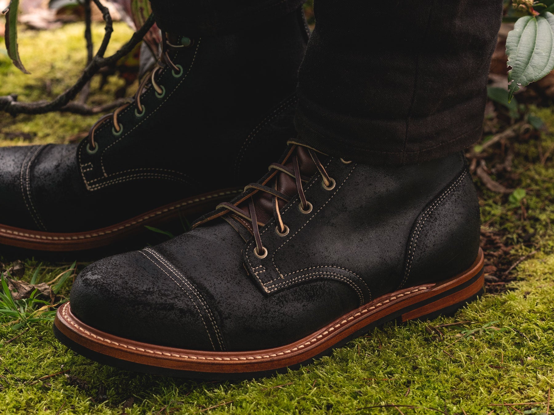 Truman Boot Co Leather Cap Toe Men’s 12 Boot Eugene Sole Excellent Unrivaled texture, bold punchy colors. Exactly what we  main image 3