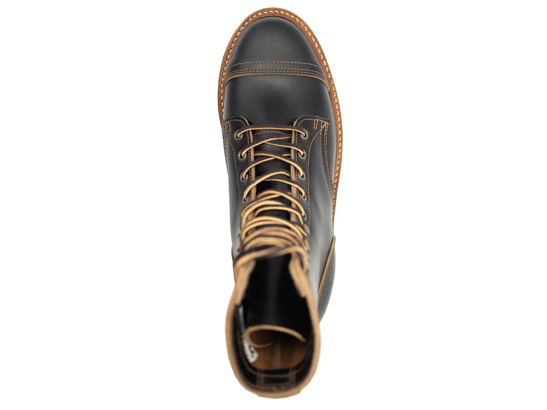 Black Waxed Flesh | Cap Toe Upland
