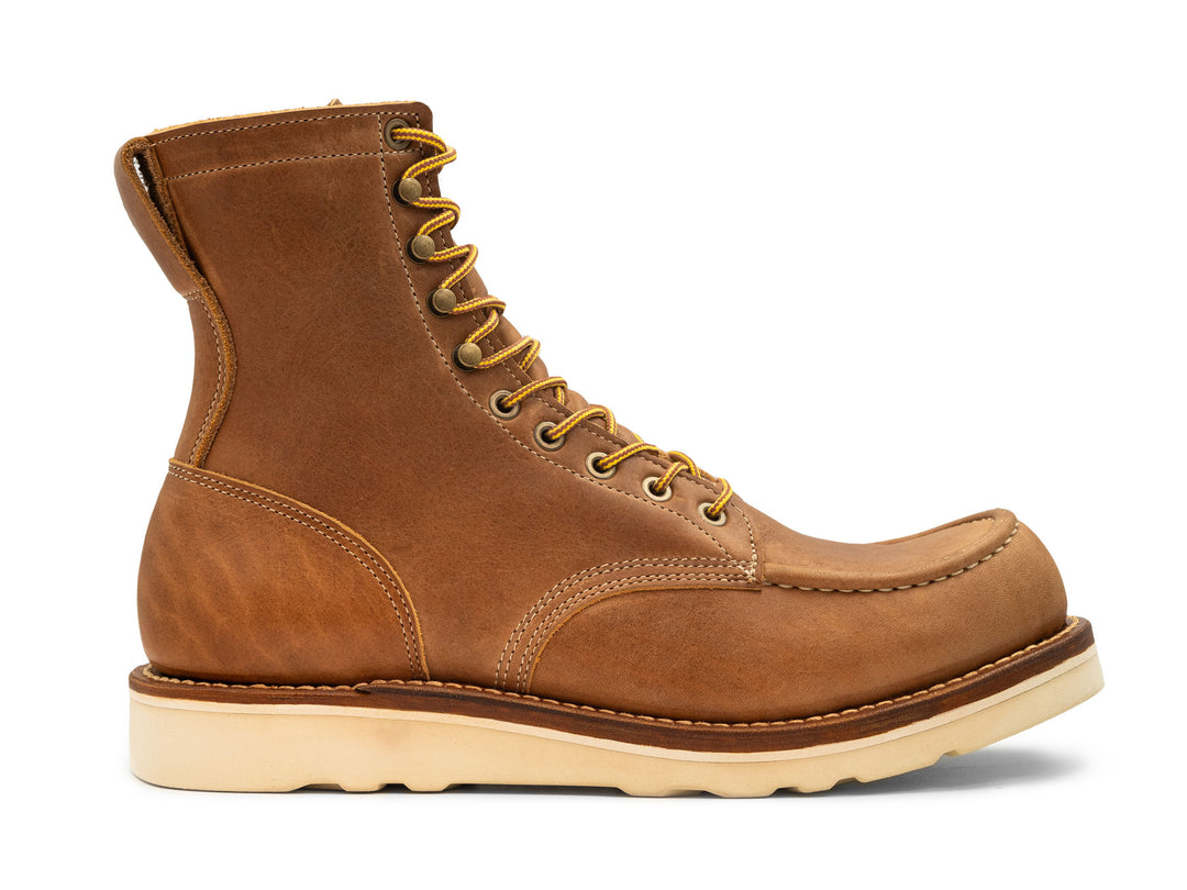 British Tan Grizzly | Moc Toe Upland