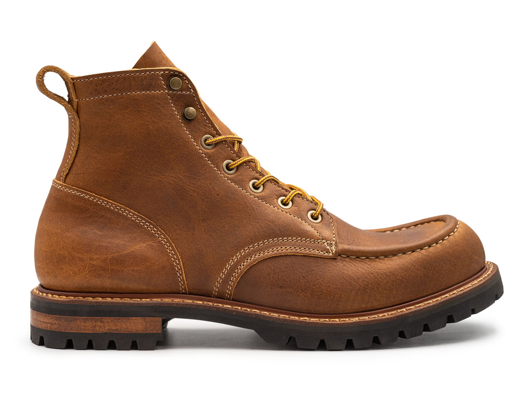 British Tan Grizzly Moc Toe – Truman Boot - Main Image