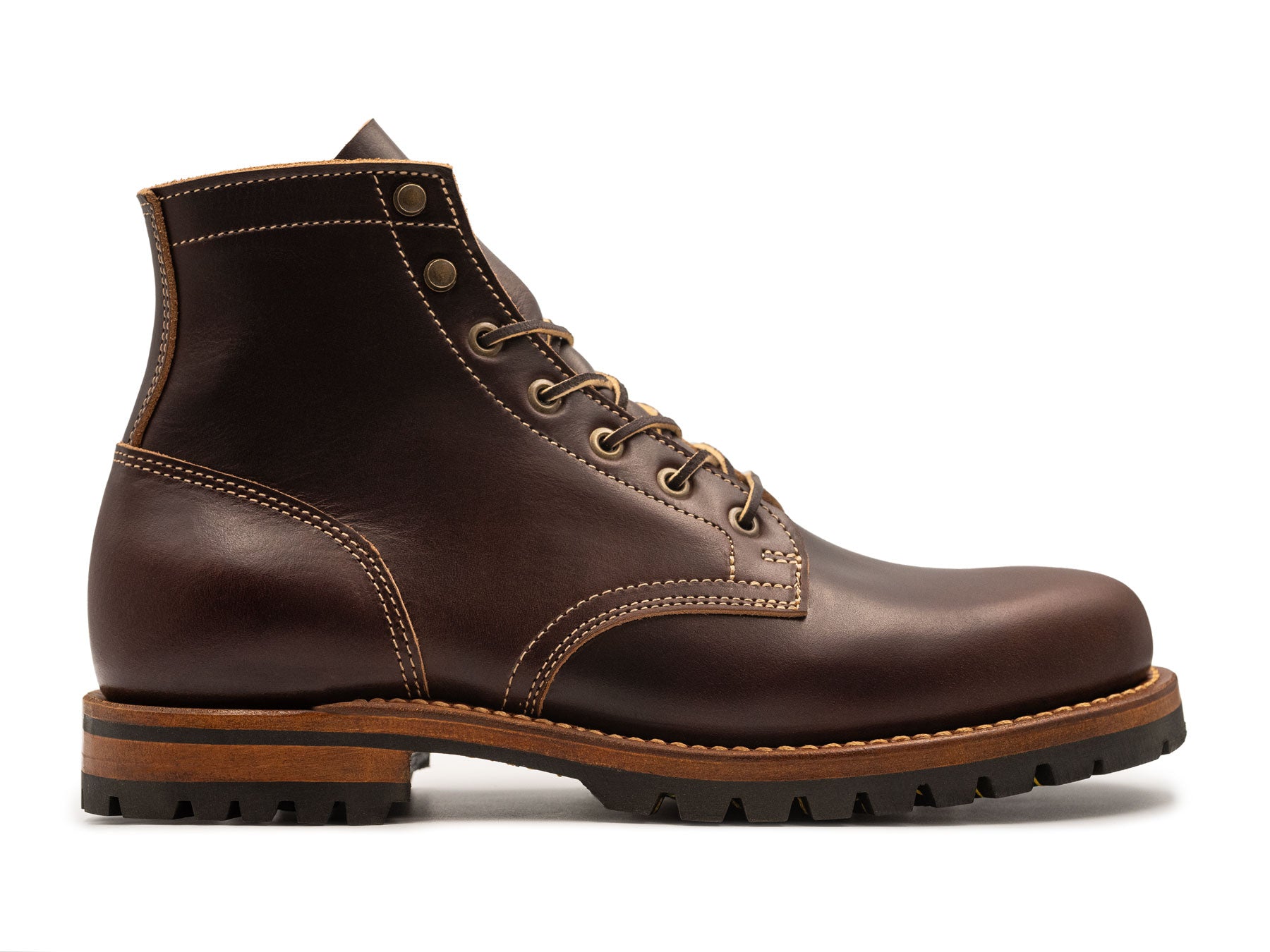 Brown Double Shot | Plain Toe – Truman Boot Co.