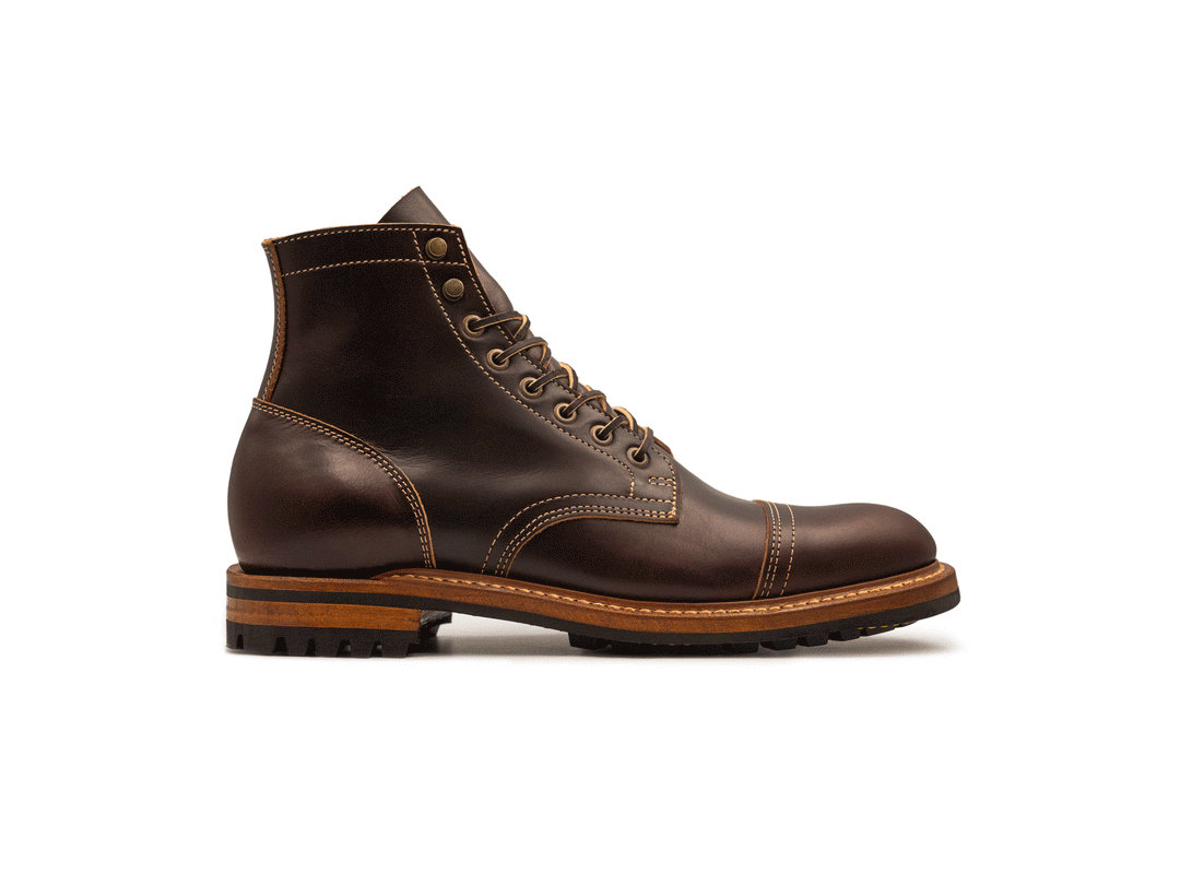 Brown Double Shot | Cap Toe
