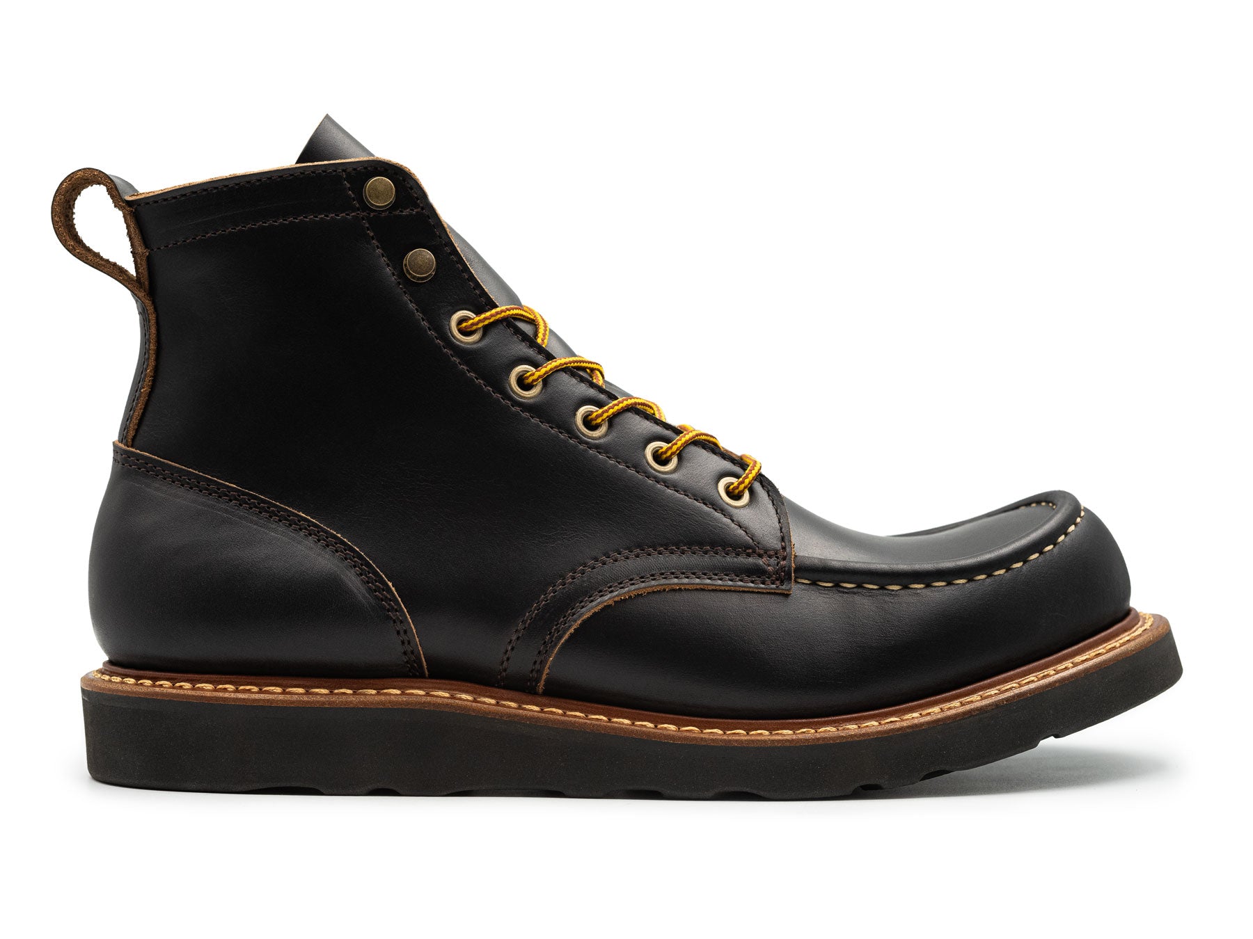 Too the boot company NEW YORK WING TIP DOUBLE BUCK Wingtip - Bourbon French Calf, Double Leather Sole - Made in  main image 2