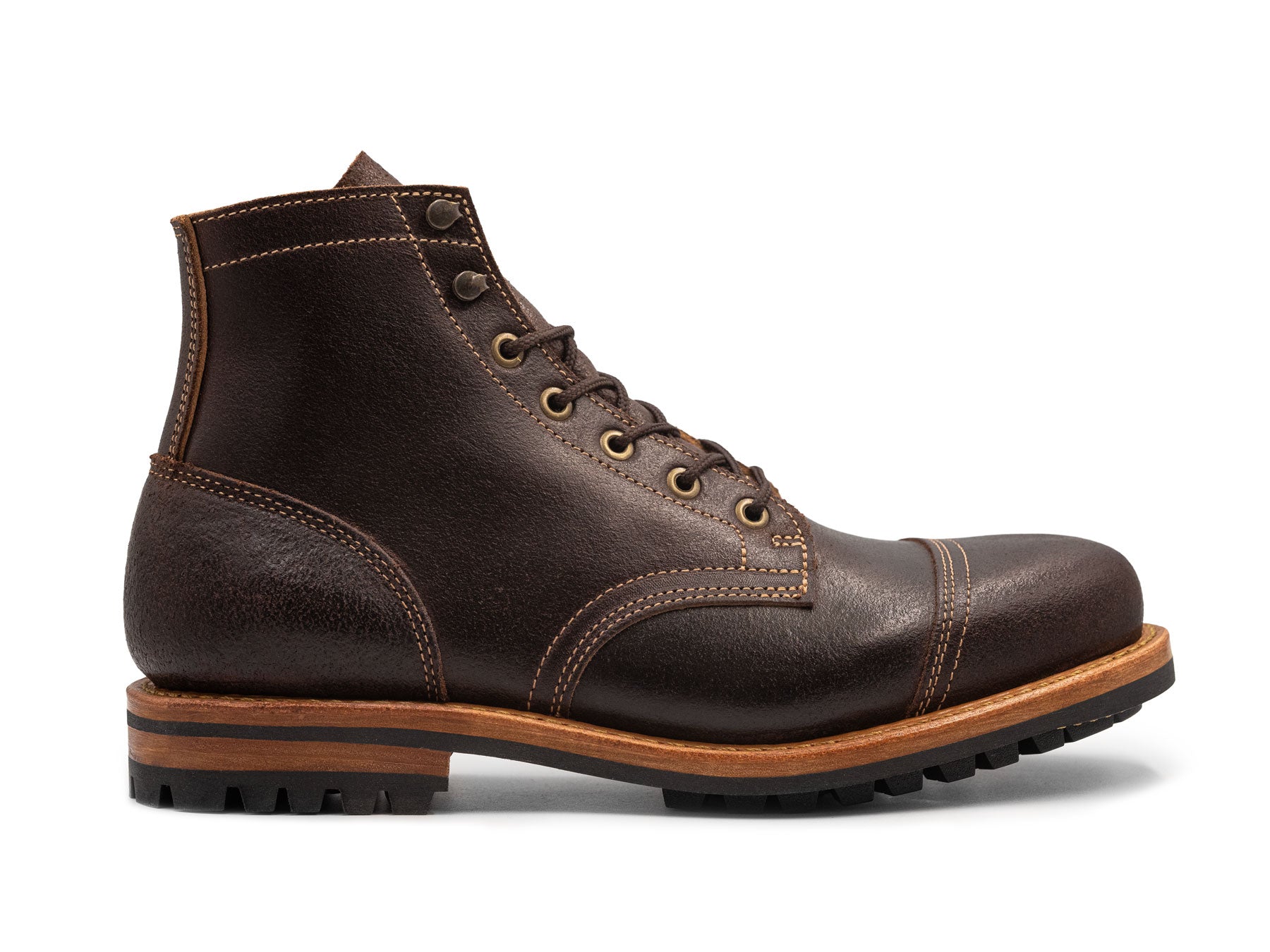 Chocolate Rough Shot | Cap Toe – Truman Boot Co.