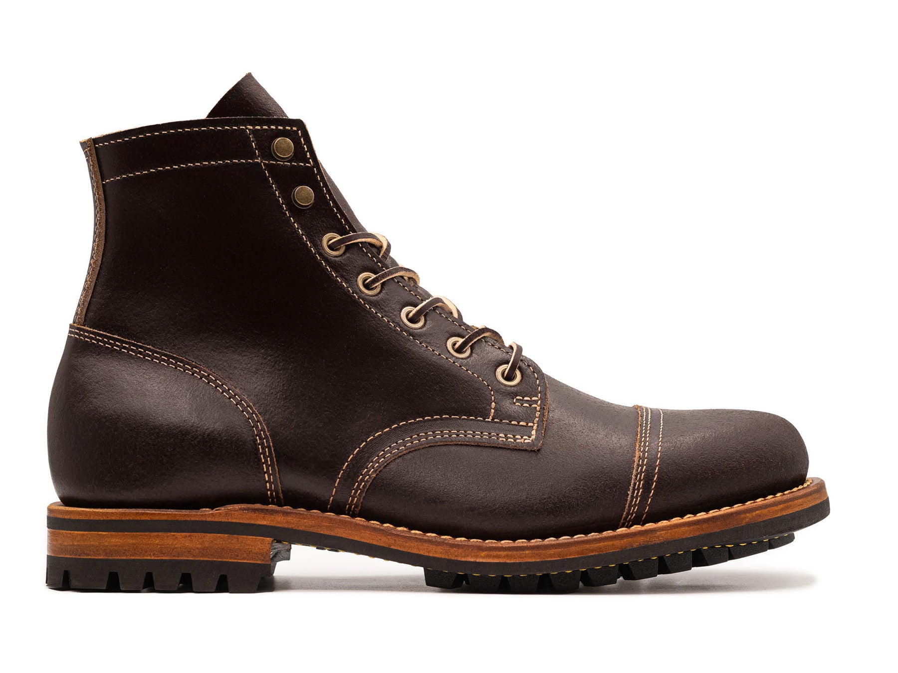 Java Waxed Flesh Cap Toe – Truman Boot