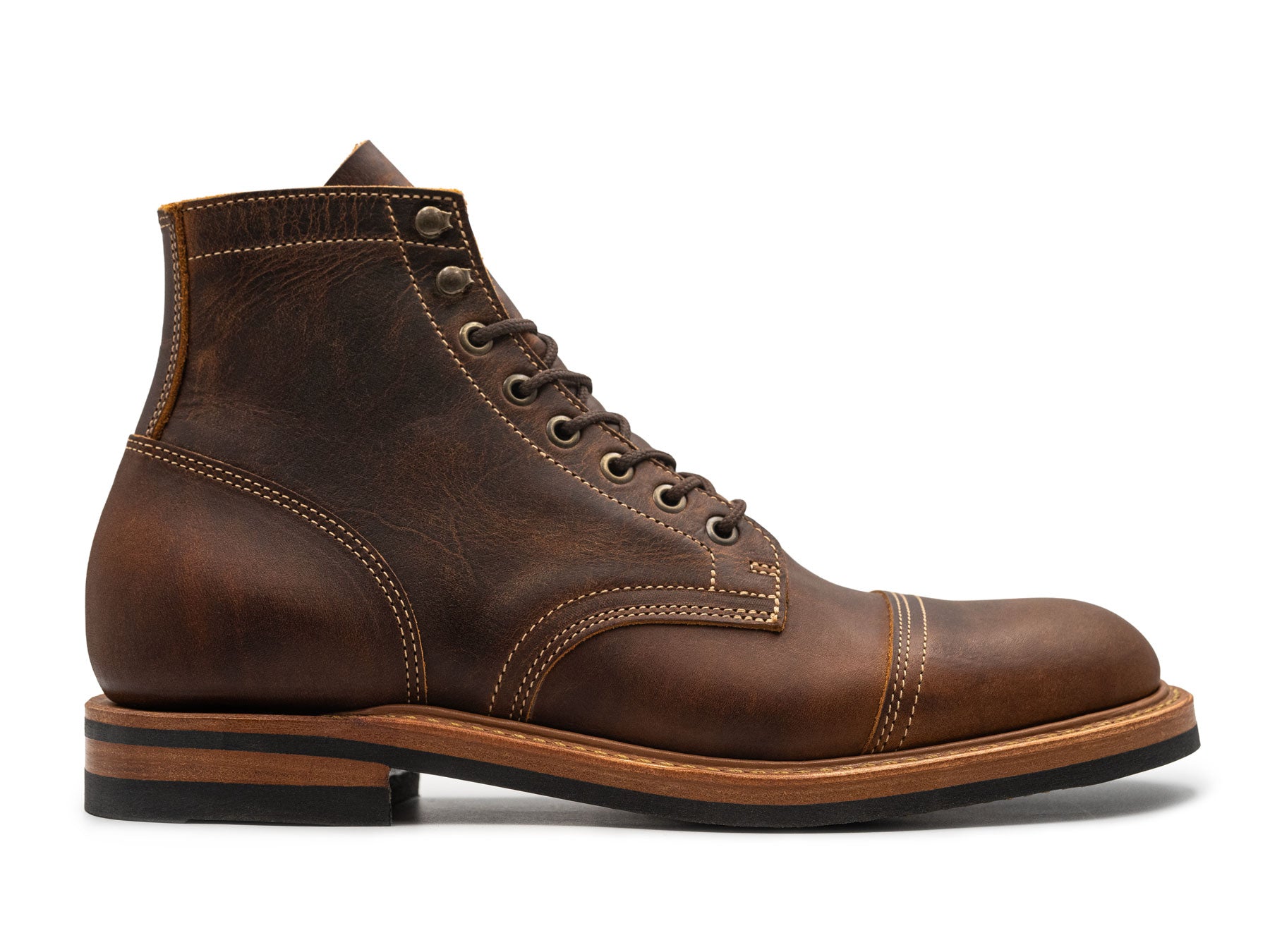 Tobacco Snakebite | Cap Toe – Truman Boot Co.