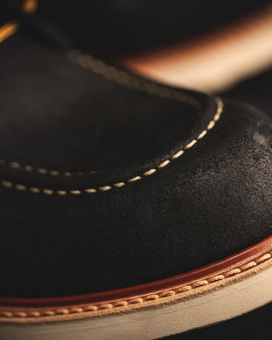 Black Oiled Rough Out Moc Toe – Truman Boot Co.