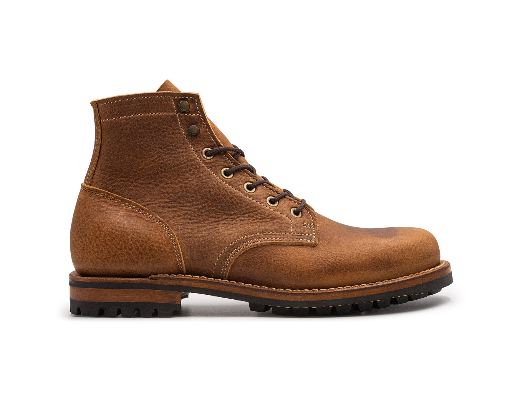 British Tan Grizzly | Plain Toe – Truman Boot Co.