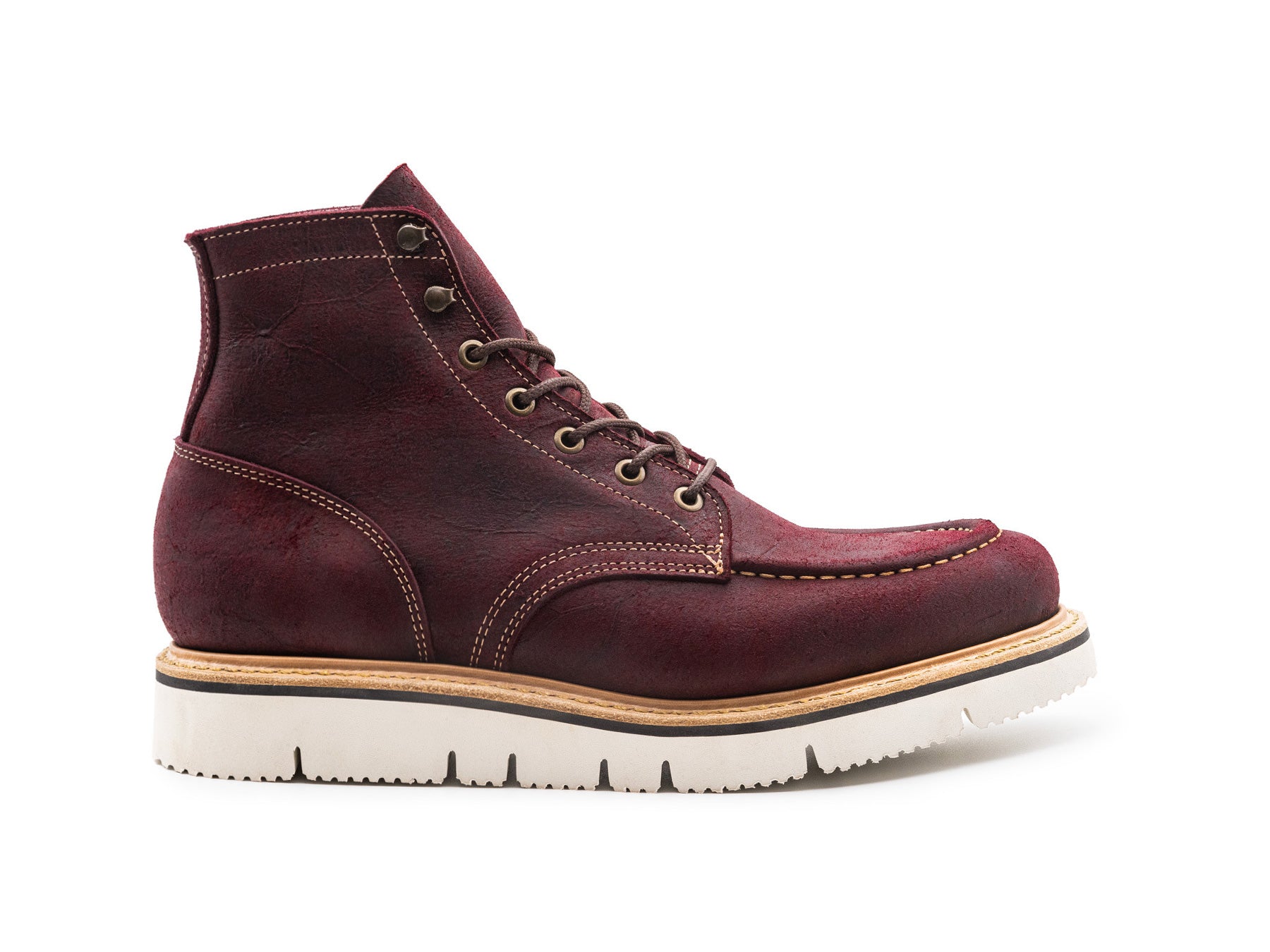 RAN　トゥームーン　40/42 Burgundy Rambler | Moc Toe – Truman Boot Co.