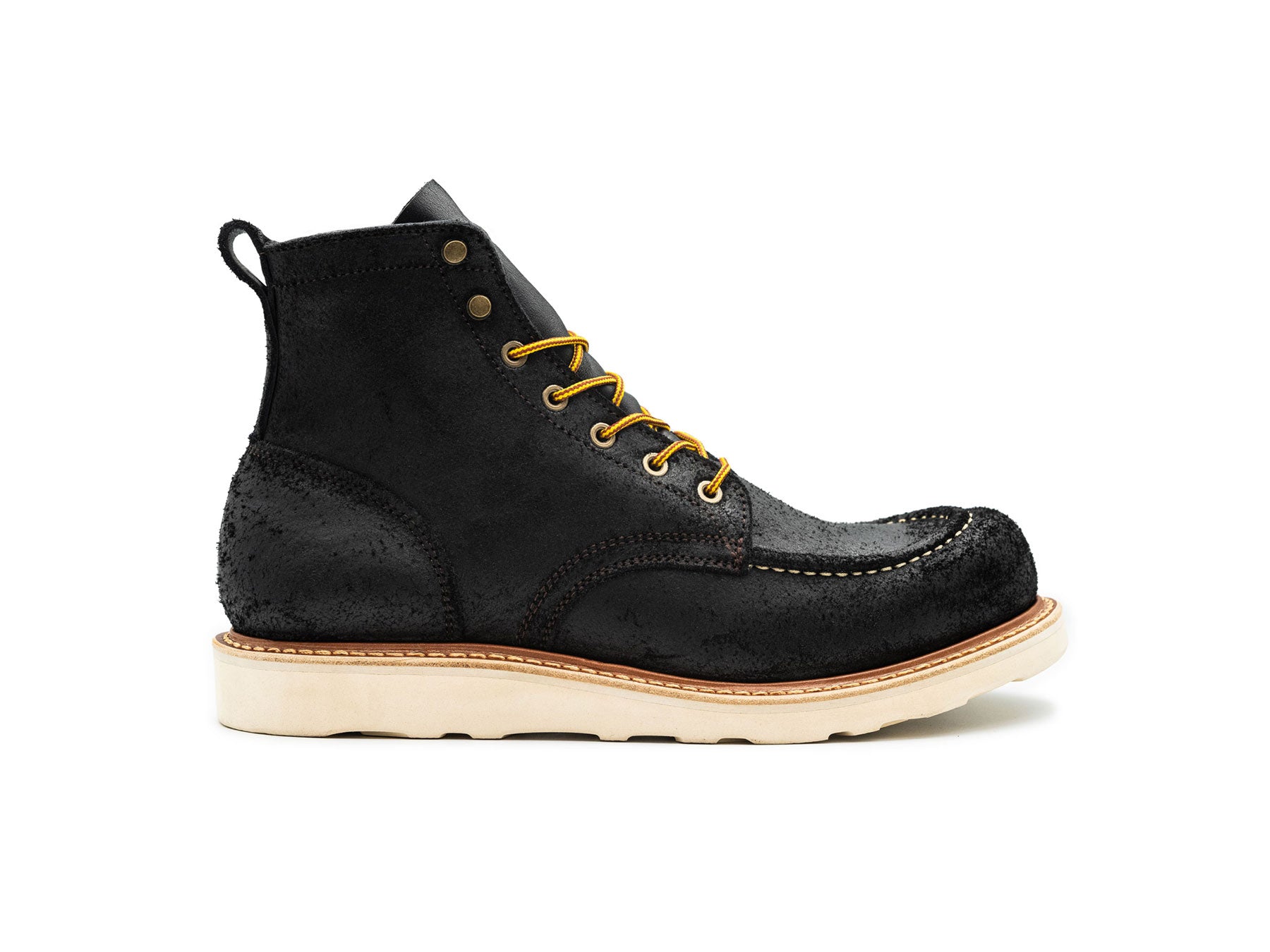 Black Oiled Rough Out | Moc Toe – Truman Boot Co.