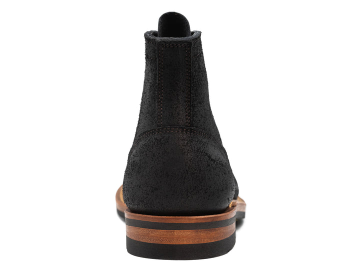 Black Oiled Rough Out | Plain Toe