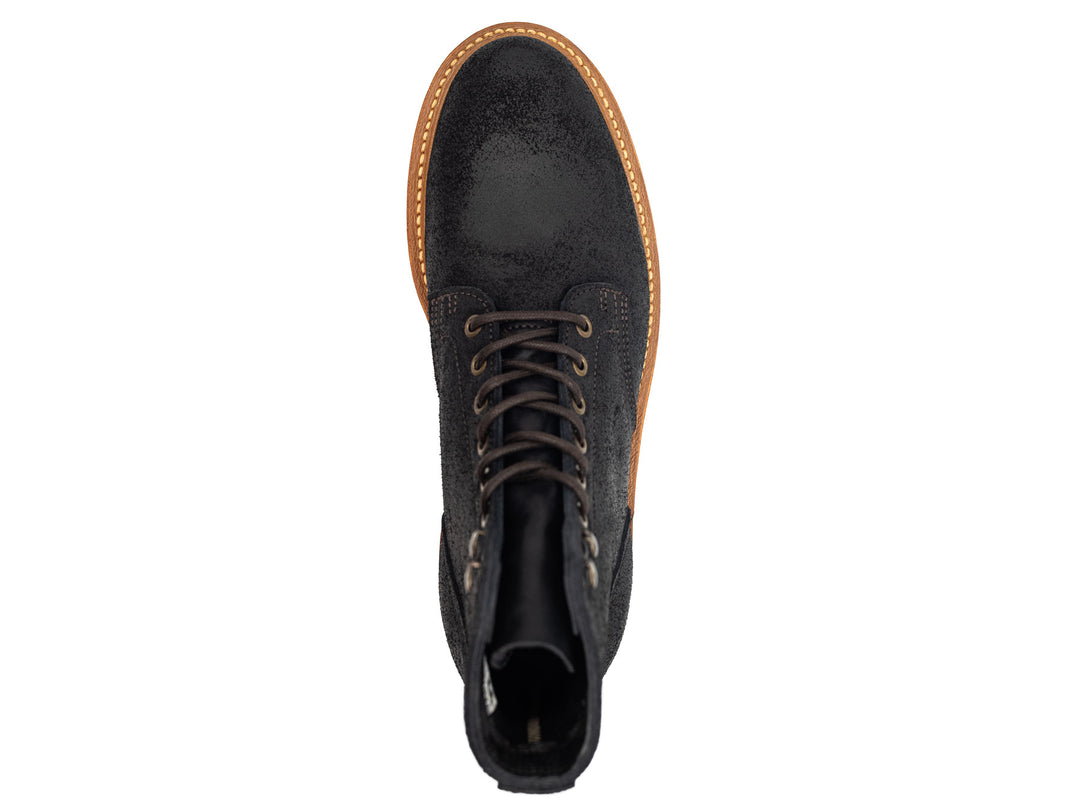 Black Oiled Rough Out | Plain Toe