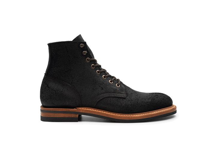 Black Oiled Rough Out | Plain Toe