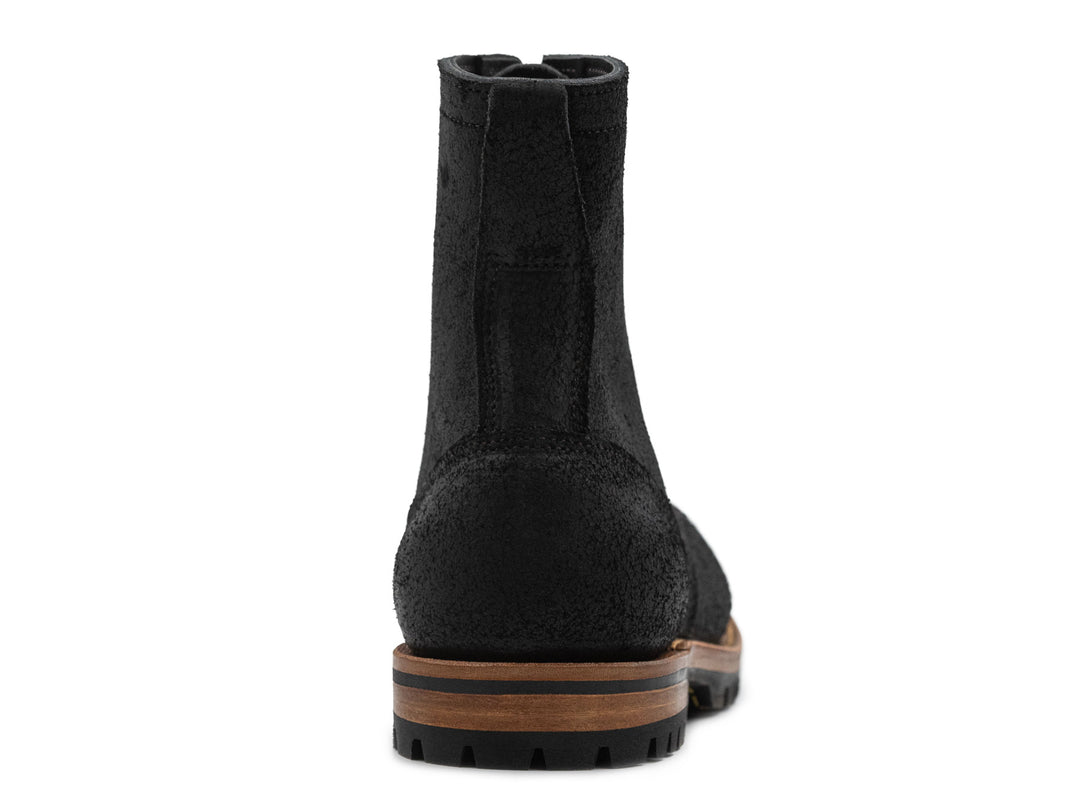 Black Oiled Rough Out | Plain Toe Upland