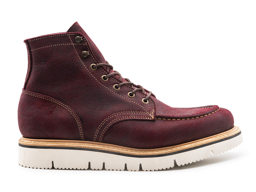 Burgundy Rambler | Moc Toe – Truman Boot Co.