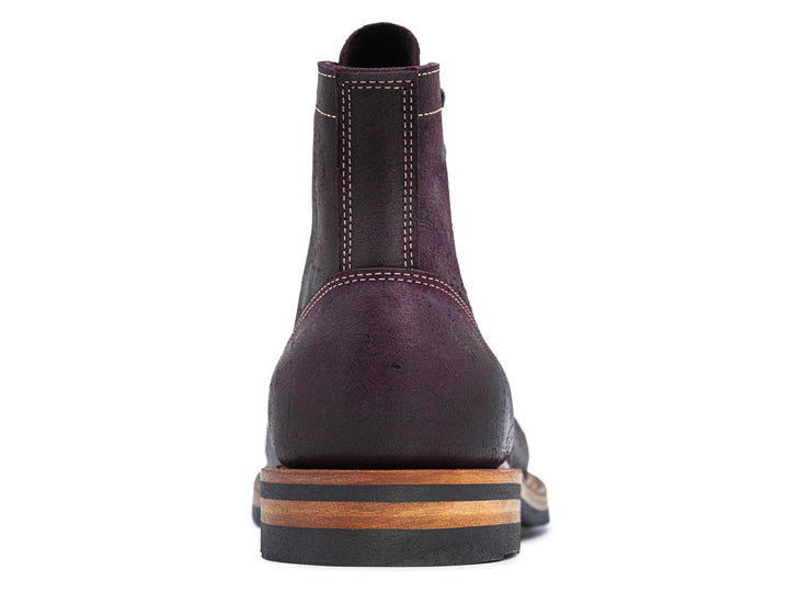 back view garnet rambler boot on white background