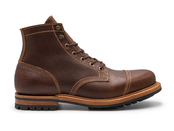 Natural Rough Shot | Cap Toe