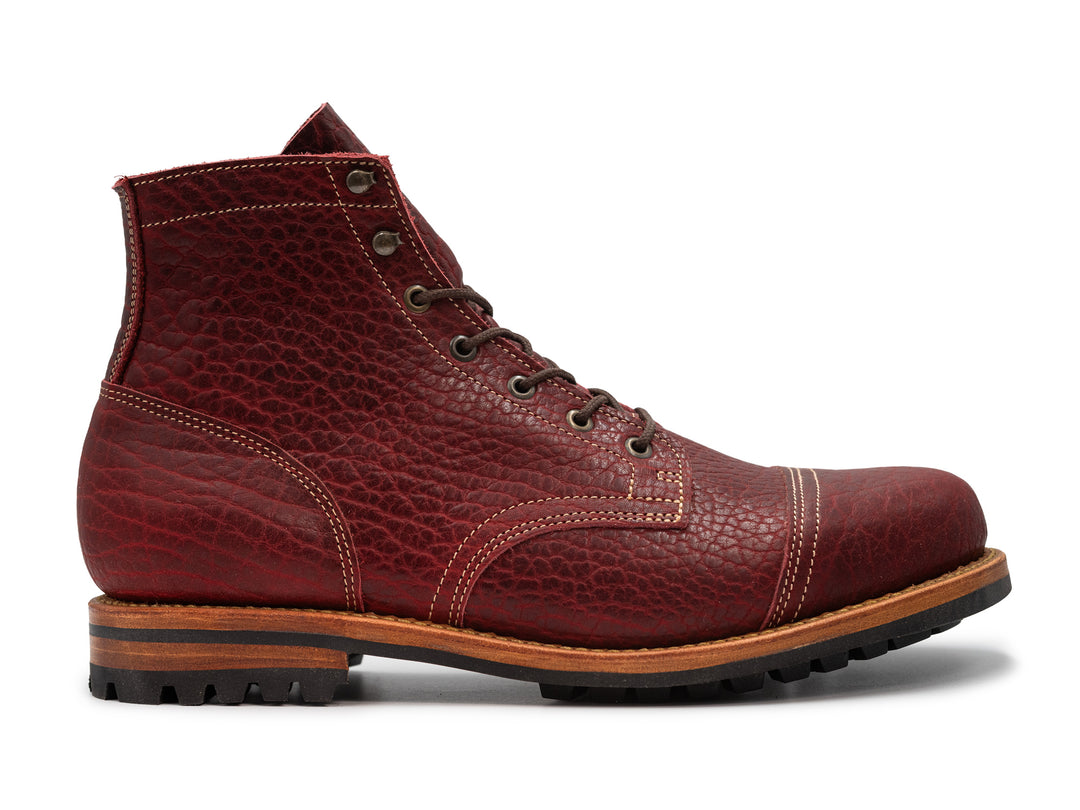 Black Cherry Shrunken Bison Cap Toe | 13EE
