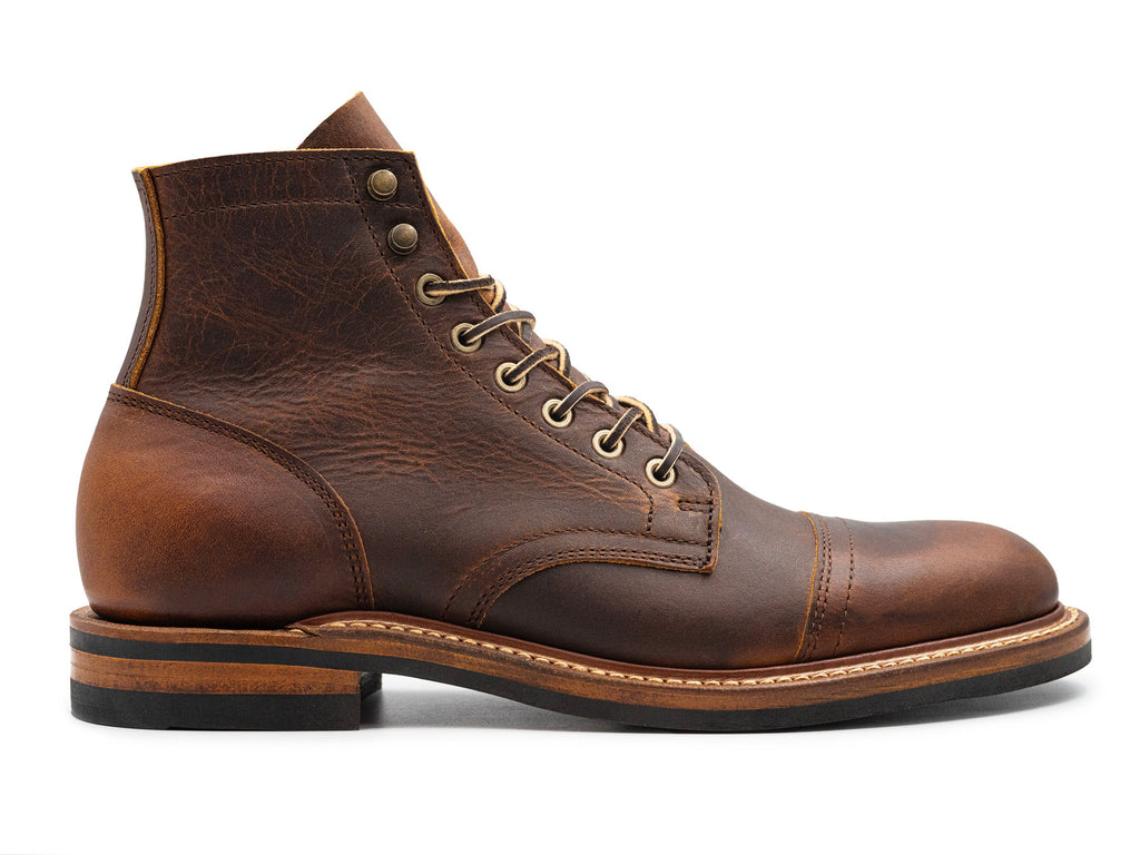 Tobacco Snakebite | Cap Toe – Truman Boot Co.