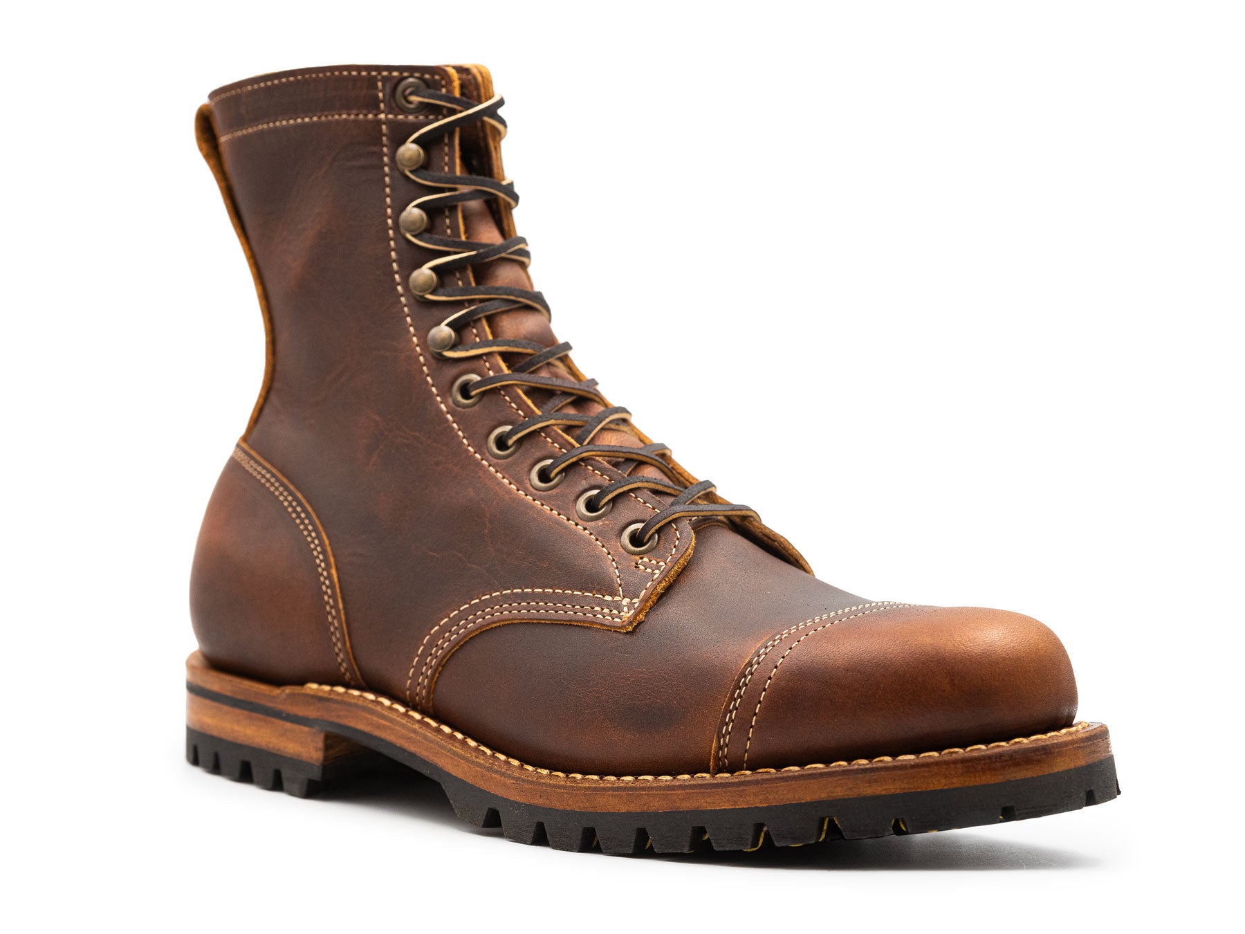 Tobacco Snakebite | Cap Toe Upland – Truman Boot Co.