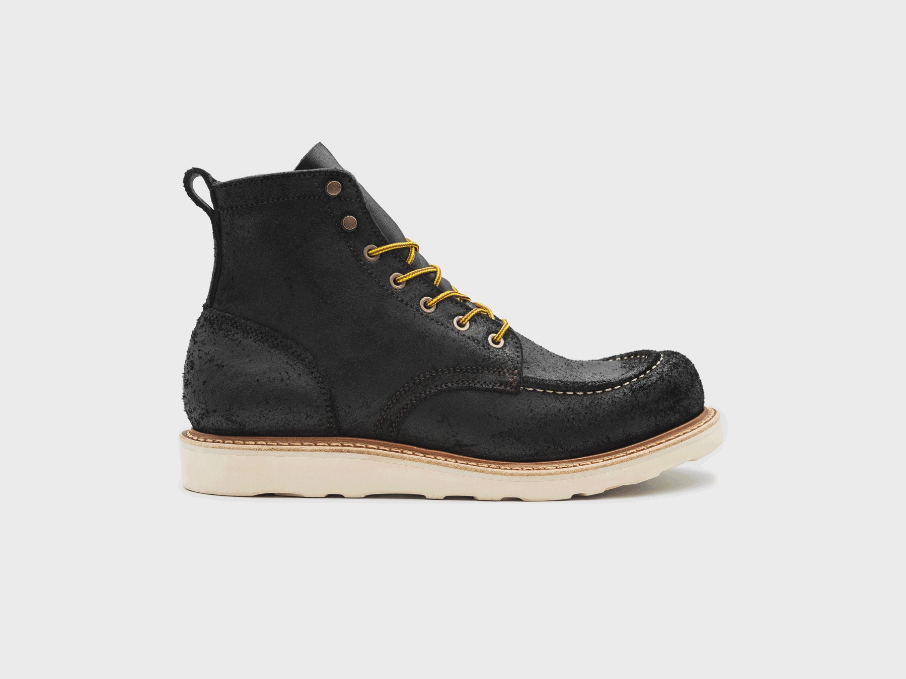Black Oiled Rough Out | Moc Toe – Truman Boot Co.
