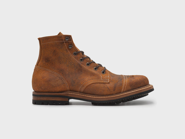 360° rotating view of the Coach Rambler Cap Toe boot