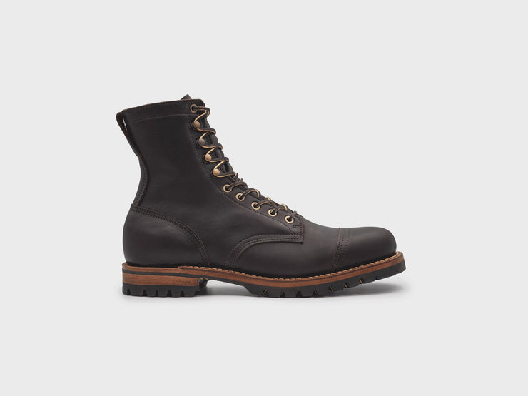 60's US NAVY leather boots 茶芯 Eastern Brown Snakebite | Cap Toe Upland – Truman Boot Co.
